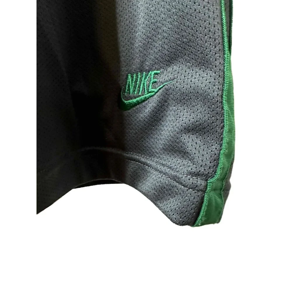 Nike Pants Mens Size XXL Black Unisex Green Side Stripe Elastic Waistband